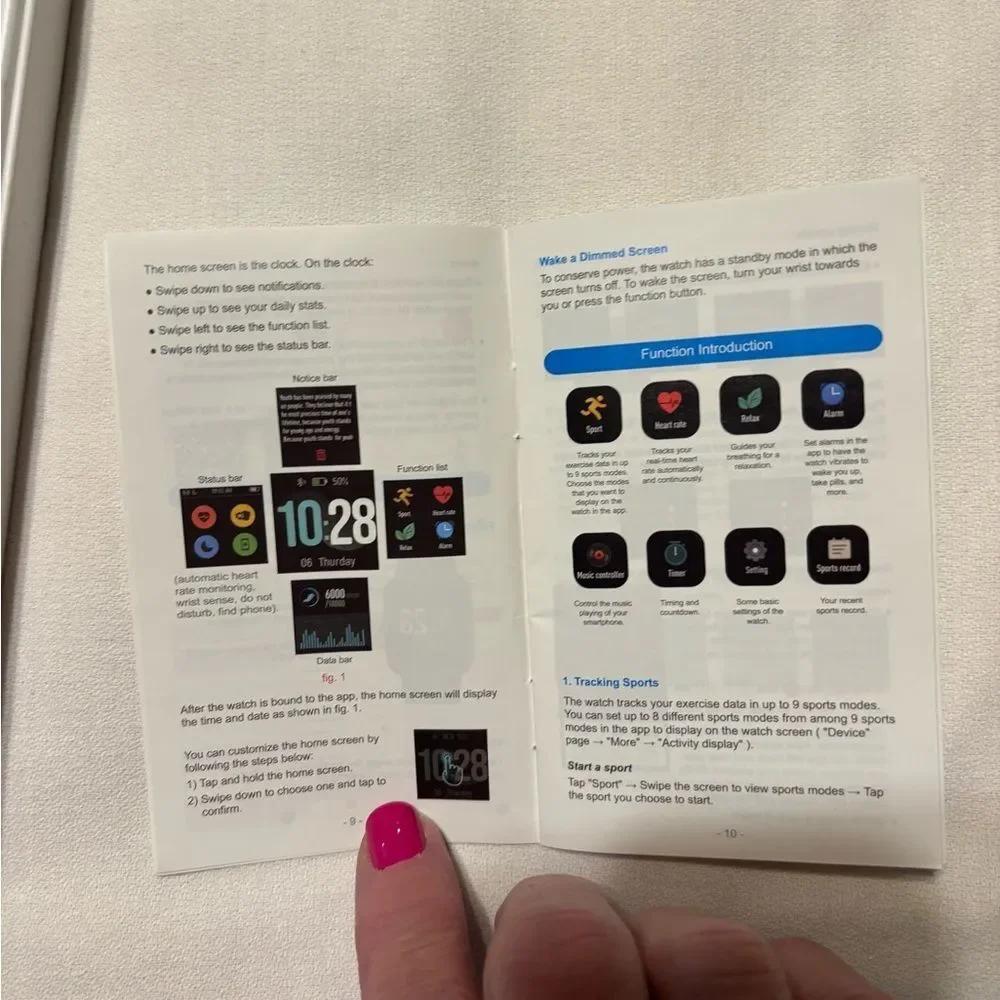 Sleek Black Smartwatch with Digital Display